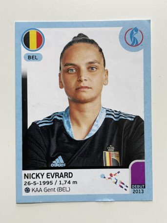 Nicky Evrard Belgium Base Panini Womens Euro 2022 Stickers Collection