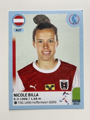 Nicole Billa Austria Base Panini Womens Euro 2022 Stickers Collection