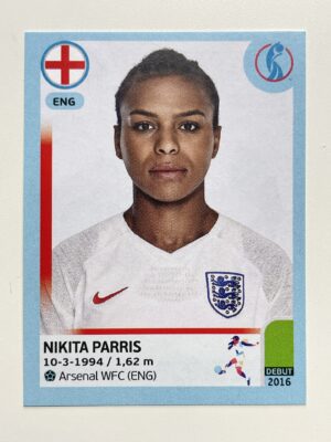 Nikita Parris England Base Panini Womens Euro 2022 Stickers Collection