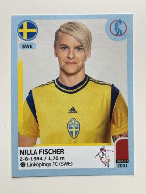 Nilla Fischer Sweden Base Panini Womens Euro 2022 Stickers Collection