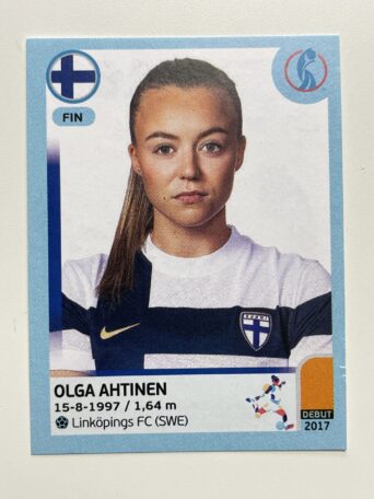 Olga Ahtinen Finland Base Panini Womens Euro 2022 Stickers Collection