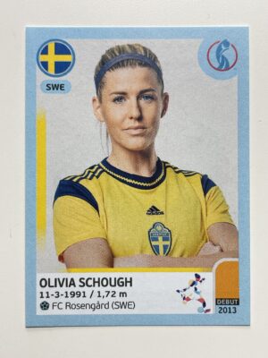 Olivia Schough Sweden Base Panini Womens Euro 2022 Stickers Collection