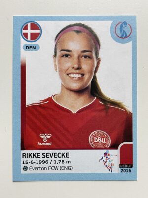 Rikke Sevecke Denmark Base Panini Womens Euro 2022 Stickers Collection
