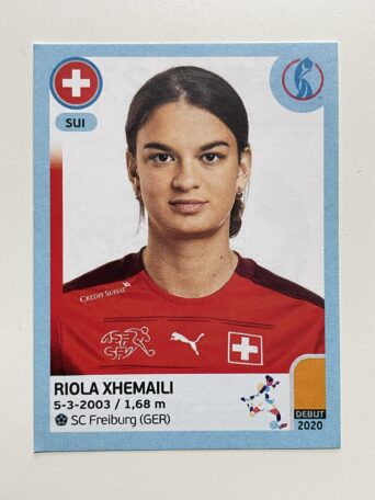 Riola Xhemaili Switzerland Base Panini Womens Euro 2022 Stickers Collection