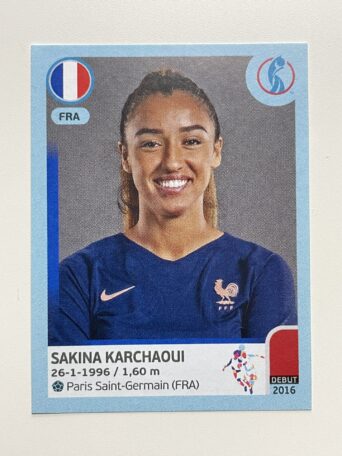 Sakina Karchaoui France Base Panini Womens Euro 2022 Stickers Collection