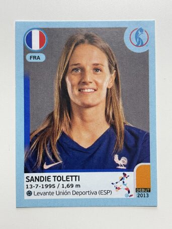 Sandie Toletti France Base Panini Womens Euro 2022 Stickers Collection
