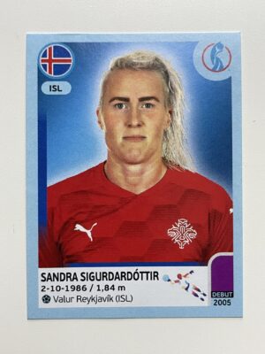 Sandra Sigurdardottir Iceland Base Panini Womens Euro 2022 Stickers Collection