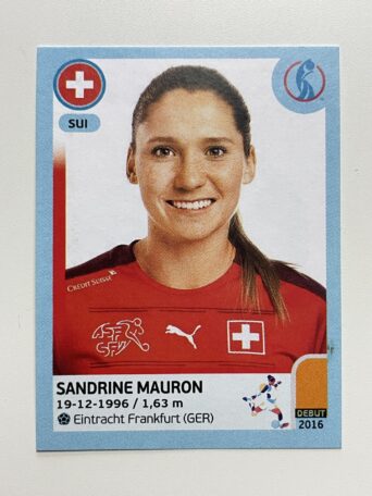 Sandrine Mauron Switzerland Base Panini Womens Euro 2022 Stickers Collection