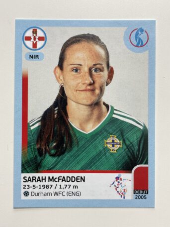Sarah McFadden Northern Ireland Base Panini Womens Euro 2022 Stickers Collection