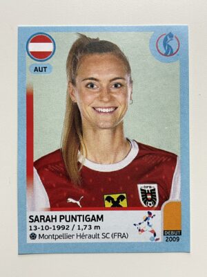 Sarah Puntigam Austria Base Panini Womens Euro 2022 Stickers Collection