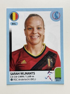 Sarah Wijnants Belgium Base Panini Womens Euro 2022 Stickers Collection