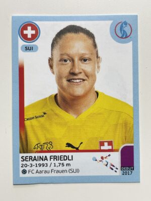 Seraina Friedli Switzerland Base Panini Womens Euro 2022 Stickers Collection