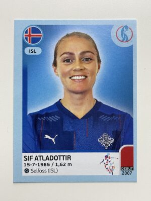 Sif Atladottir Iceland Base Panini Womens Euro 2022 Stickers Collection