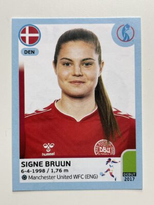 Signe Bruun Denmark Base Panini Womens Euro 2022 Stickers Collection