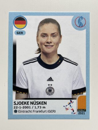 Sjoeke Nusken Germany Base Panini Womens Euro 2022 Stickers Collection