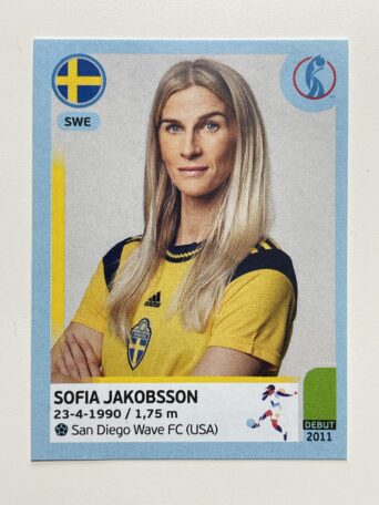 Sofia Jakobsson Sweden Base Panini Womens Euro 2022 Stickers Collection