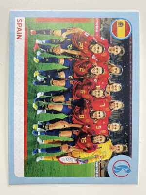 Spain Team Photo Panini Womens Euro 2022 Stickers Collection