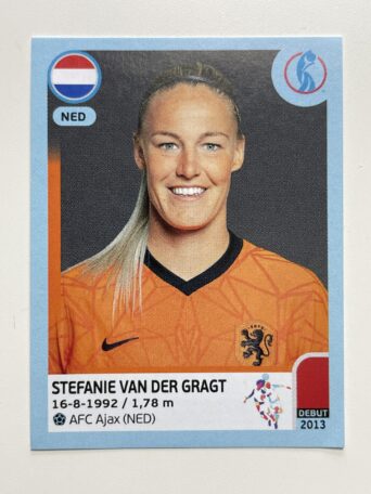 Stefanie van der Gragt Netherlands Base Panini Womens Euro 2022 Stickers Collection