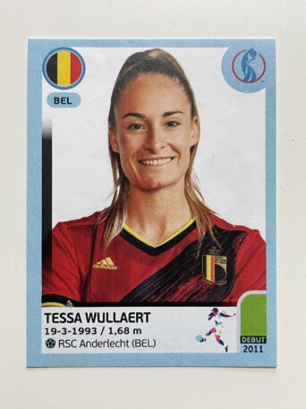 Tessa Wullaert Belgium Base Panini Womens Euro 2022 Stickers Collection
