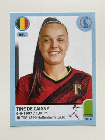 Tine De Caigny Belgium Base Panini Womens Euro 2022 Stickers Collection