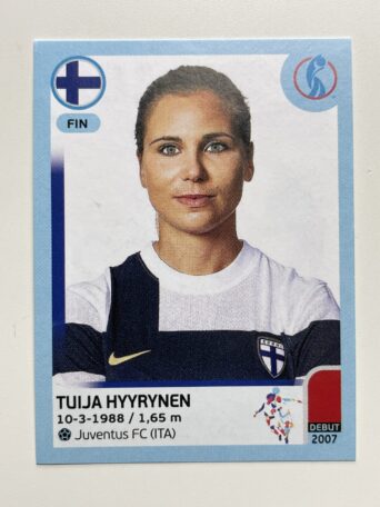 Tuija Hyyrynen Finland Base Panini Womens Euro 2022 Stickers Collection