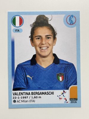 Valentina Bergamaschi Italy Base Panini Womens Euro 2022 Stickers Collection