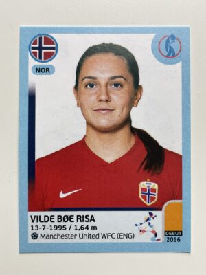 Vilde Boe Risa Norway Base Panini Womens Euro 2022 Stickers Collection