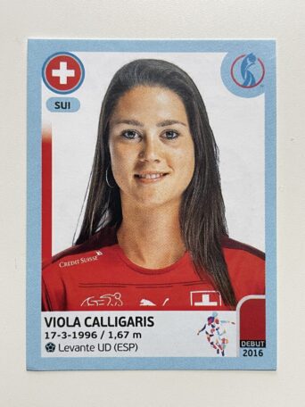 Viola Calligaris Switzerland Base Panini Womens Euro 2022 Stickers Collection