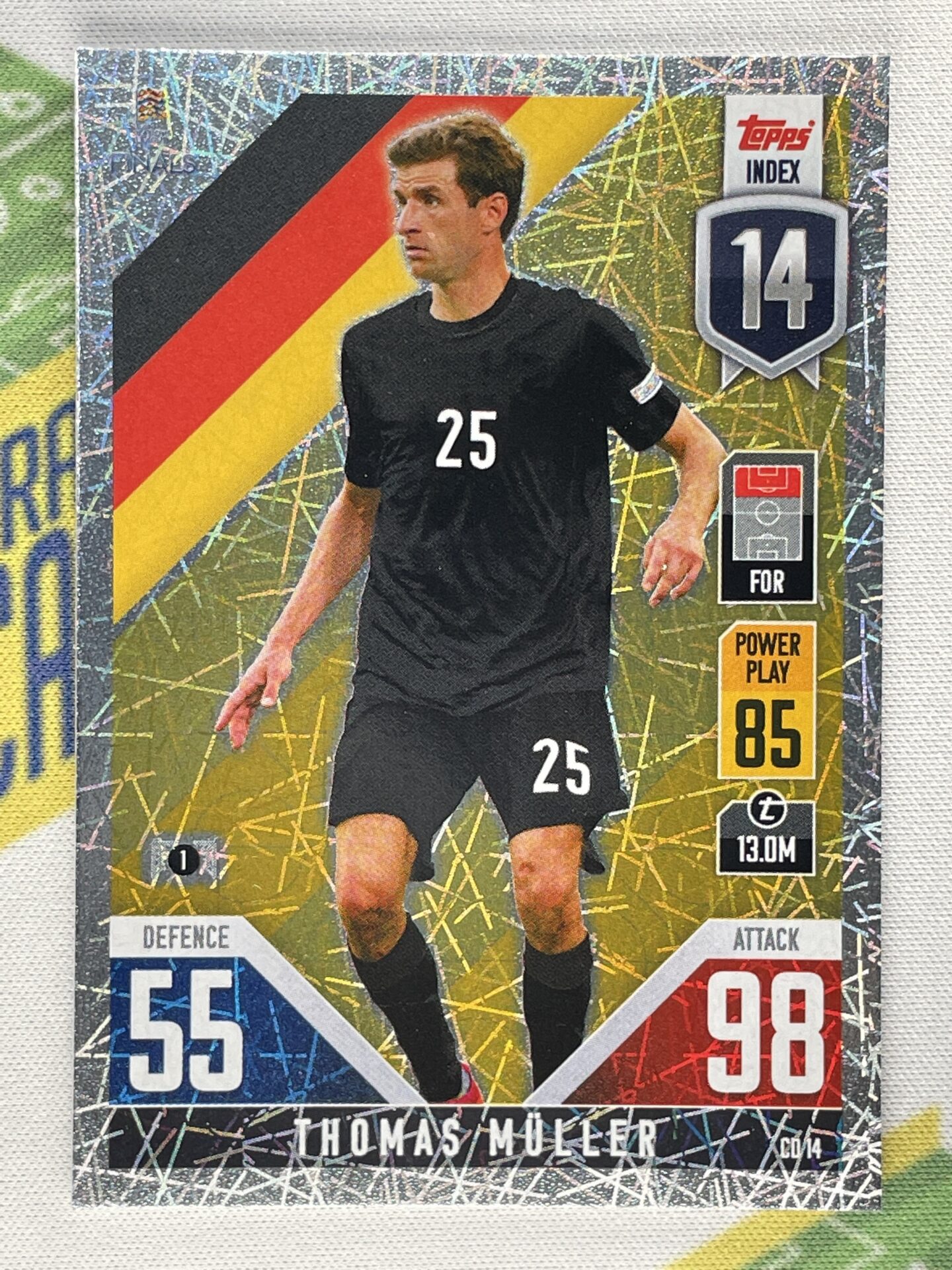 TOPPS MATCH ATTAX  BRAZIL 2014 WORLD CUP #126-GERMANY-THOMAS MULLER 