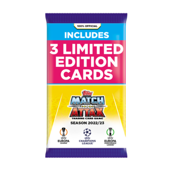 3 Limited Edition Pack Topps Match Attax 2022 2023 Champions League