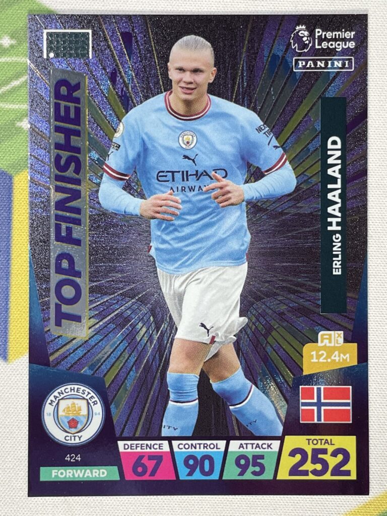 424 Erling Haaland Manchester City Top Finisher Panini Premier League
