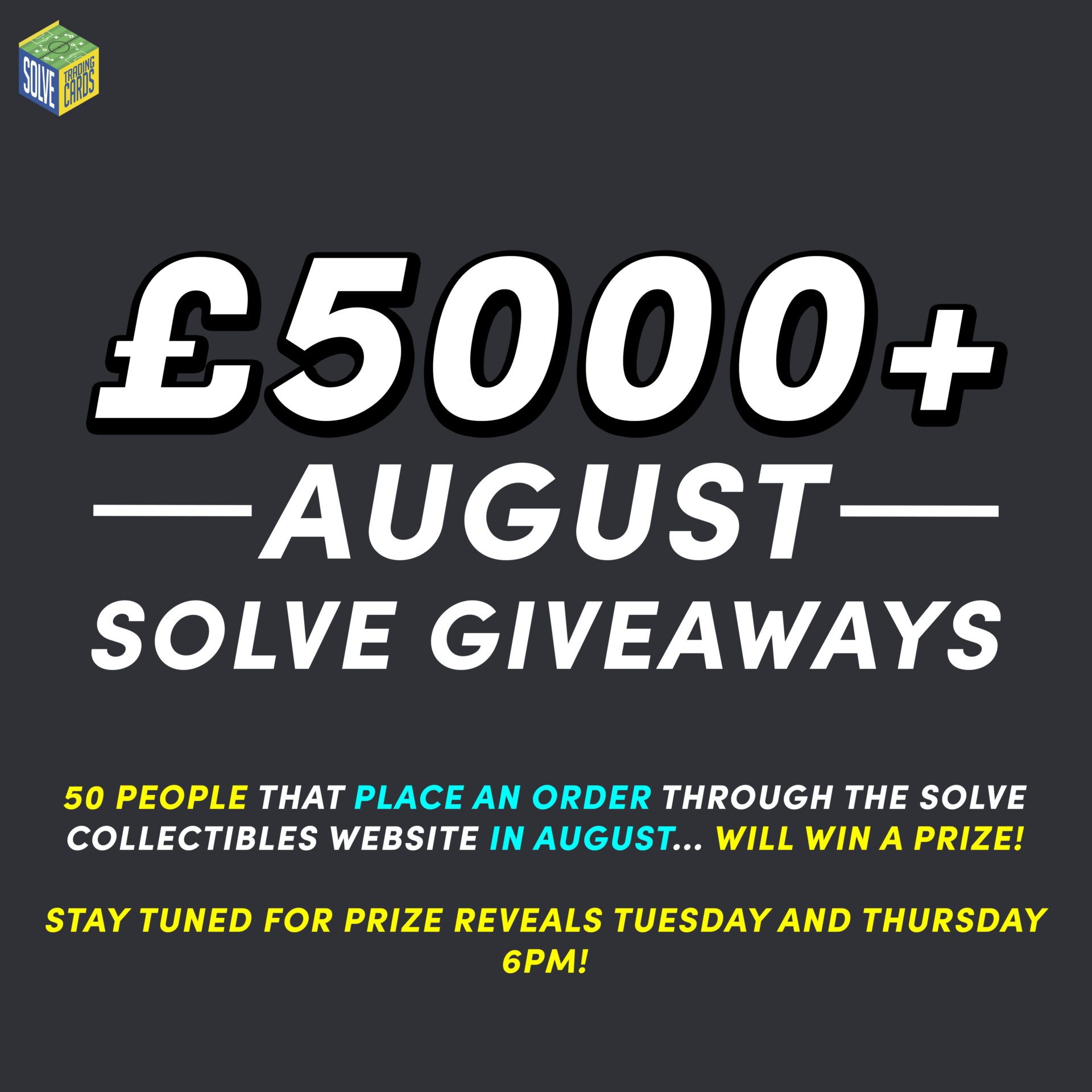 Over £5000 in prizes to be given away to customers who place an order in August! image