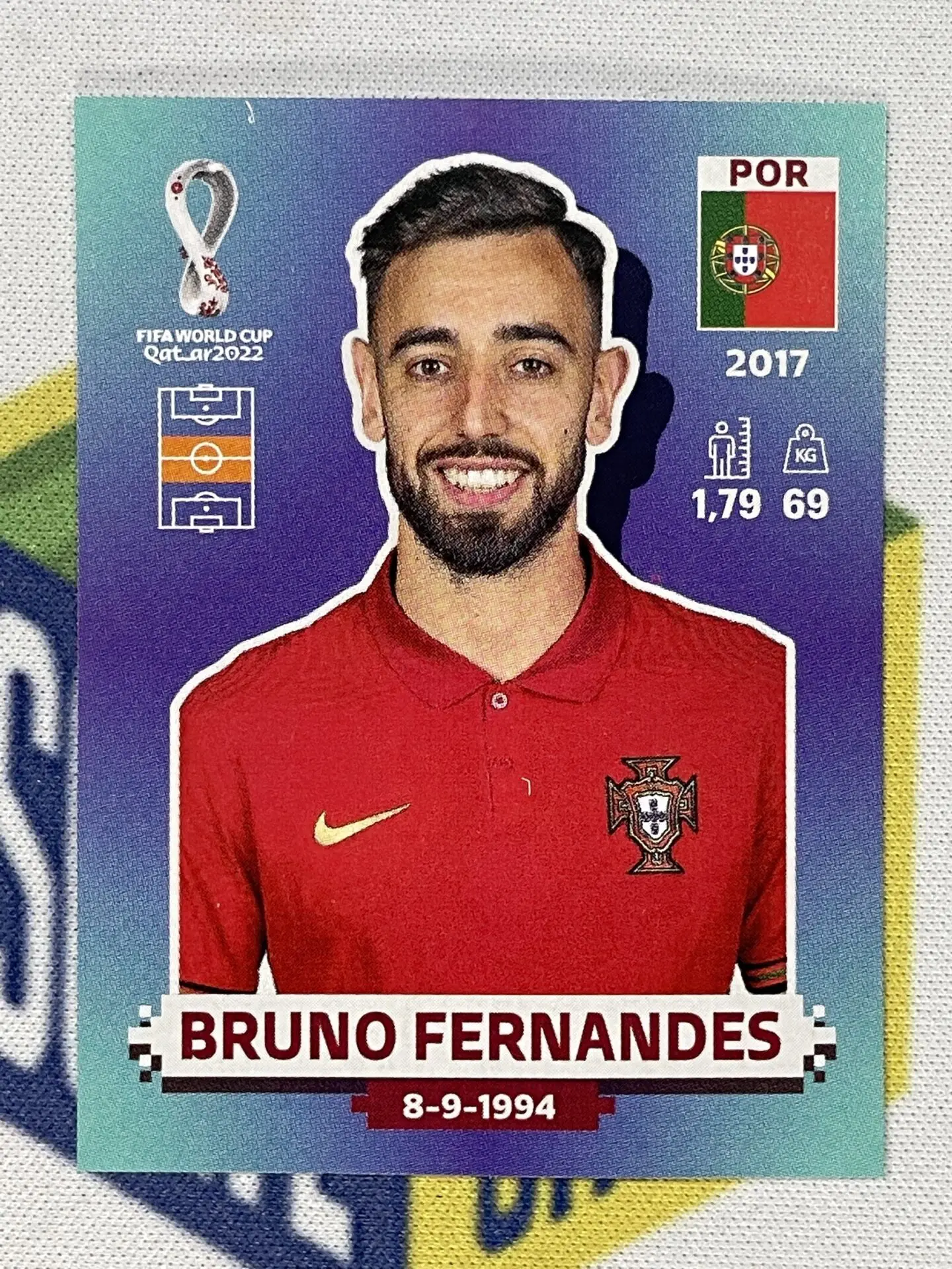 POR12 Bruno Fernandes (Portugal) Panini World Cup 2022 Sticker Solve  Collectibles