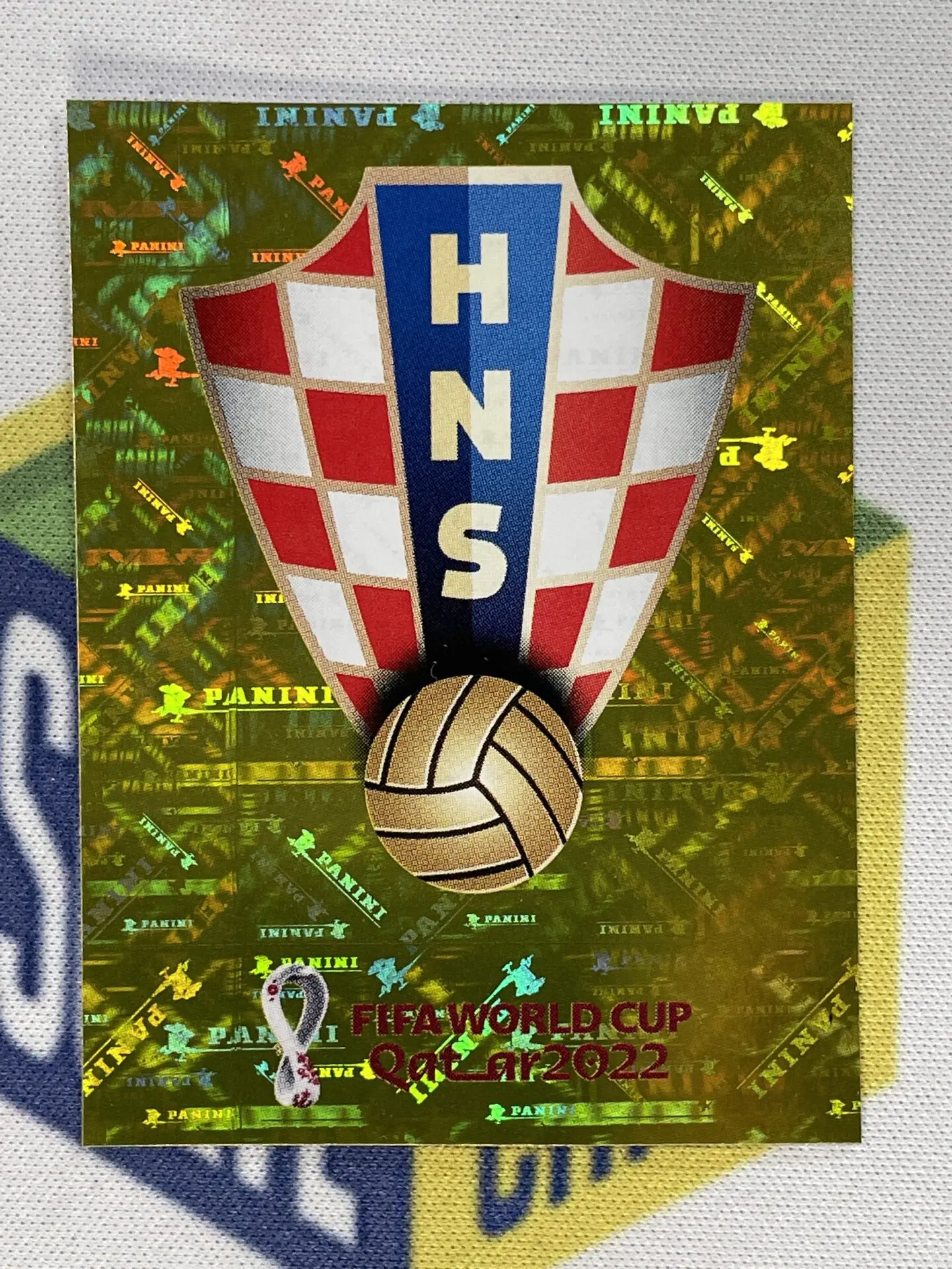 CRO2 Emblem (Croatia) Panini World Cup 2022 Sticker - Solve 