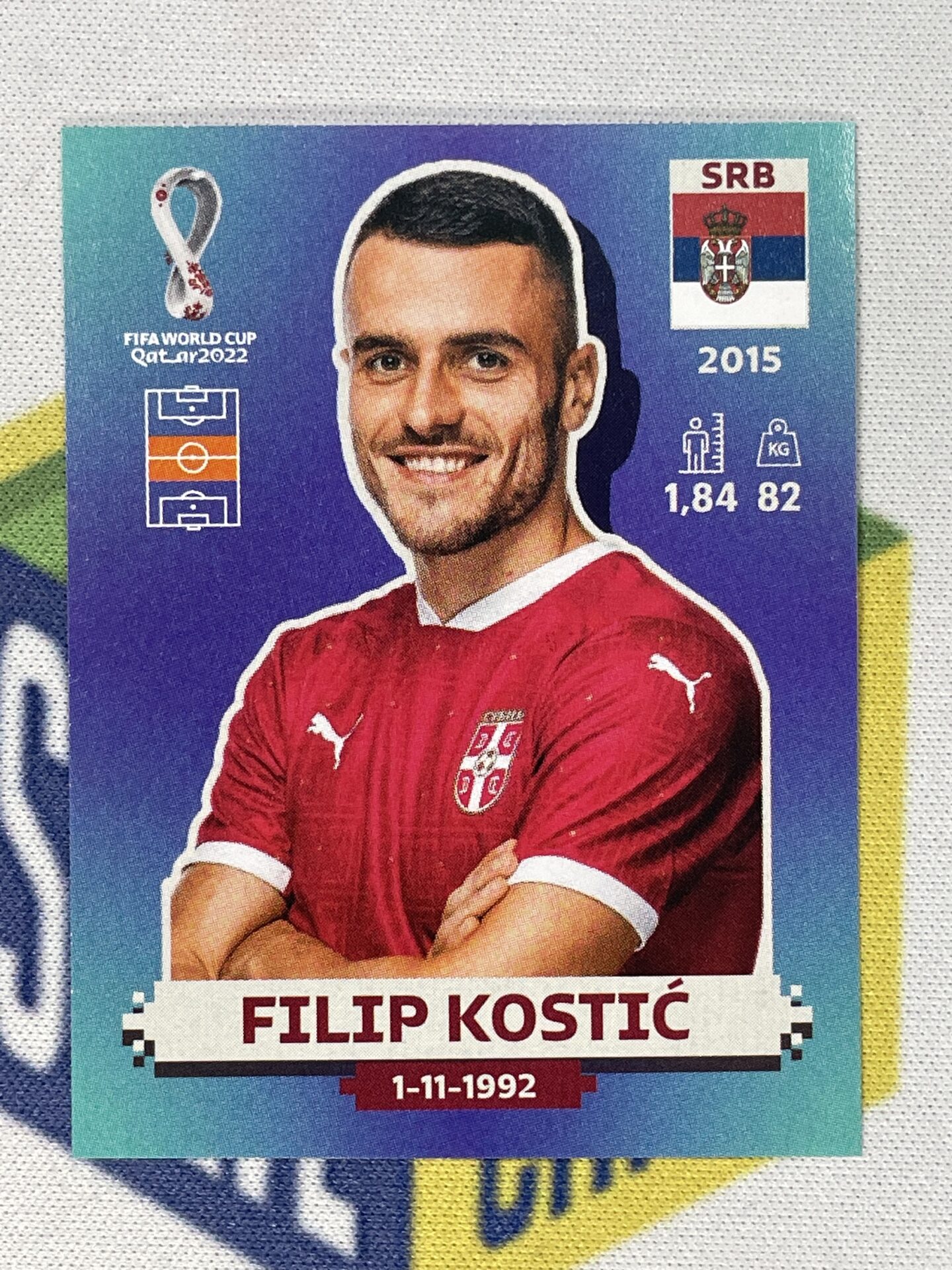 SRB10 Filip Kostić (Serbia) Panini World Cup 2022 Sticker - Solve  Collectibles