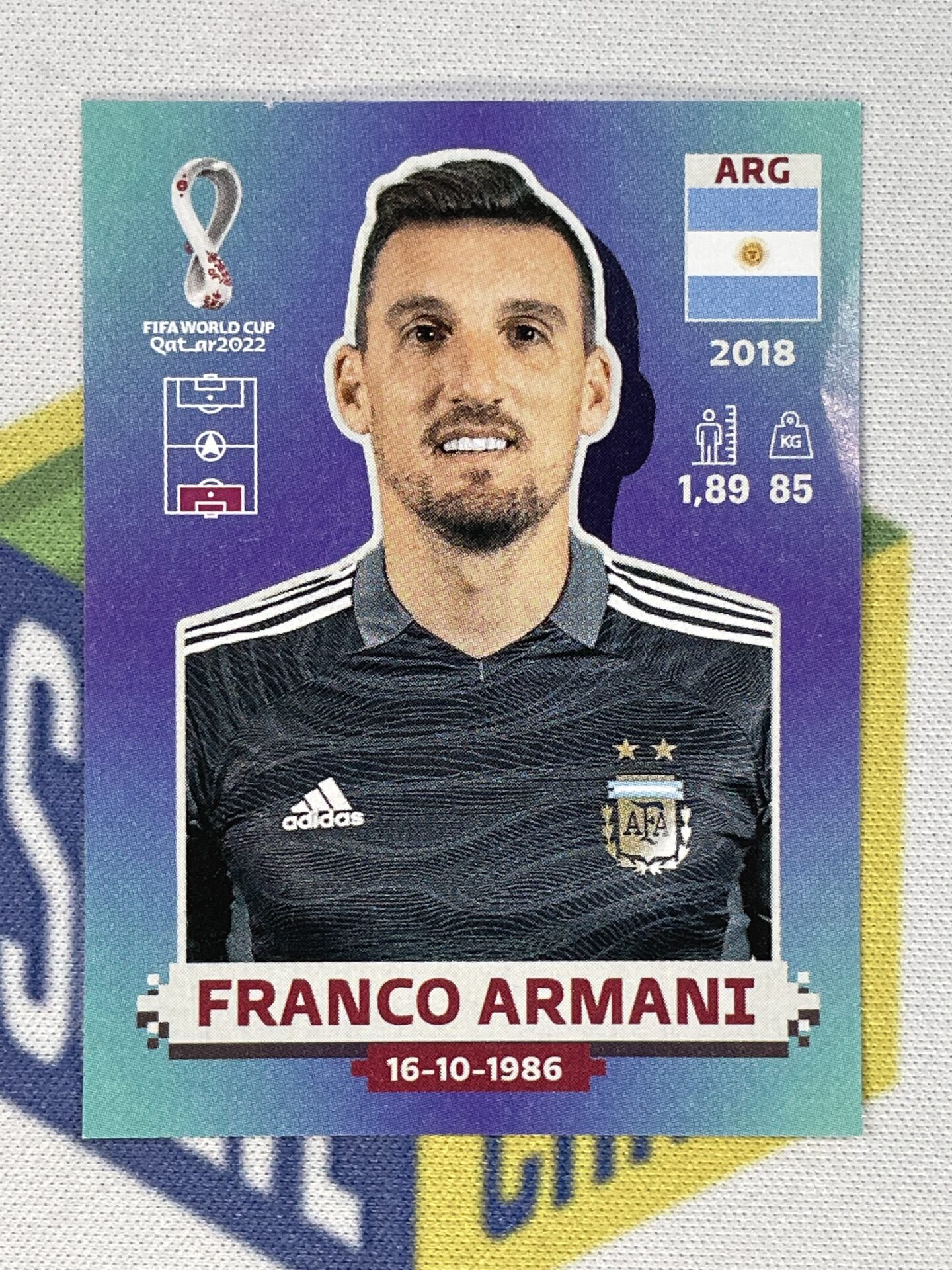 ARG4 Franco Armani (Argentina) Panini World Cup 2022 Sticker - Solve  Collectibles
