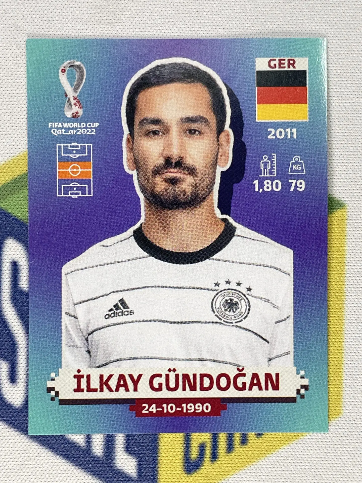 GER12 İlkay Gündoğan (Germany) Panini World Cup 2022 Sticker