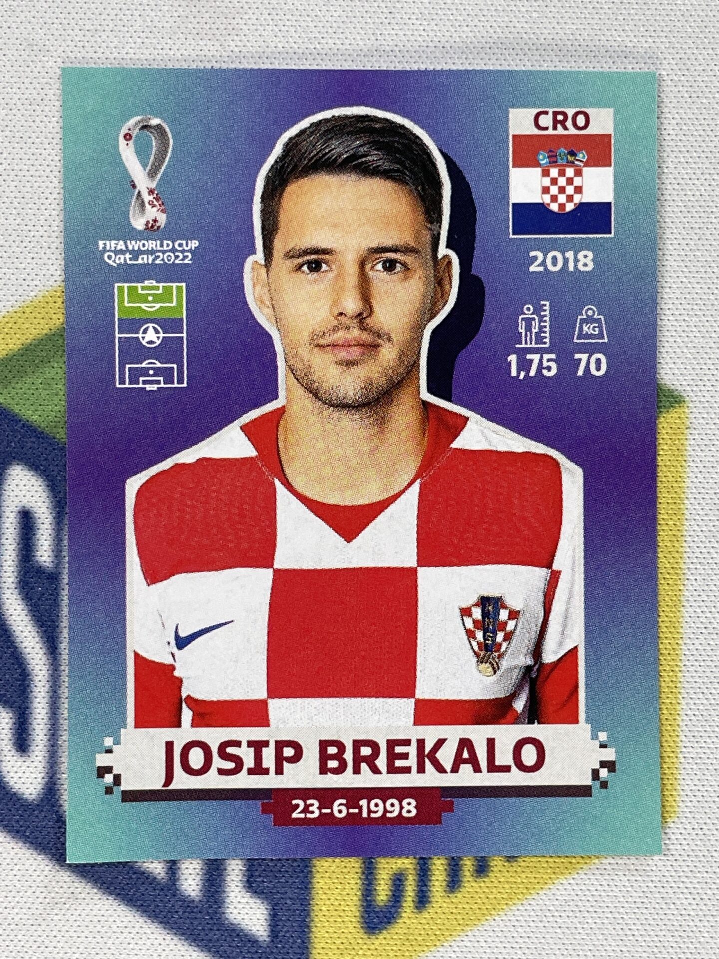 CRO17 Josip Brekalo (Croatia) Panini World Cup 2022 Sticker 