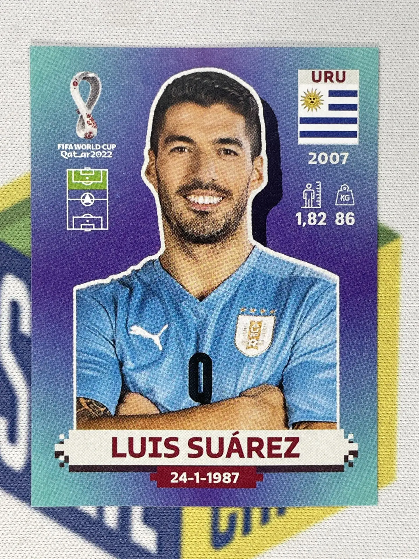URU20 Luis Suárez (Uruguay) Panini World Cup 2022 Sticker - Solve  Collectibles