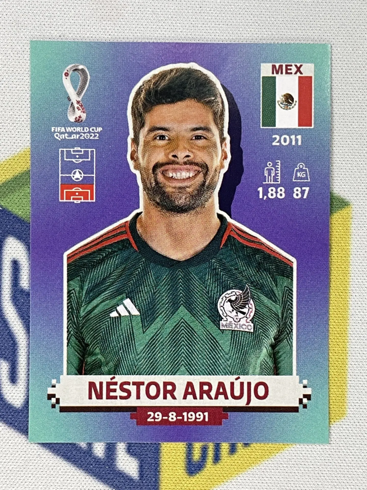MEX5 Néstor Araújo (Mexico) Panini World Cup 2022 Sticker