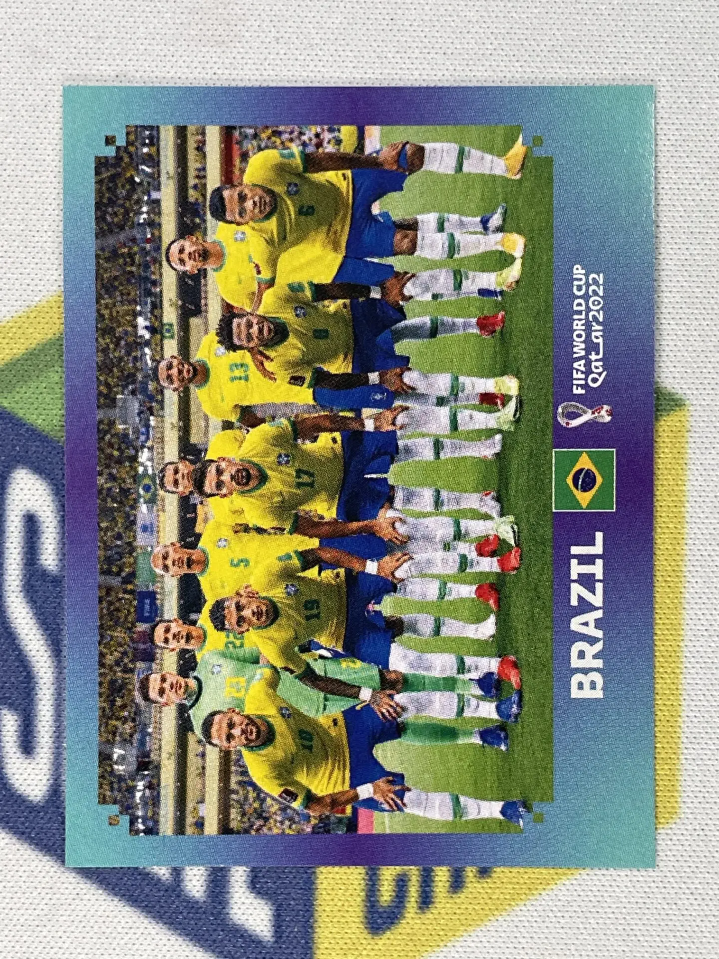 Brazil Team - 18 Players Stickers Set - Panini FIFA World Cup Qatar 2022