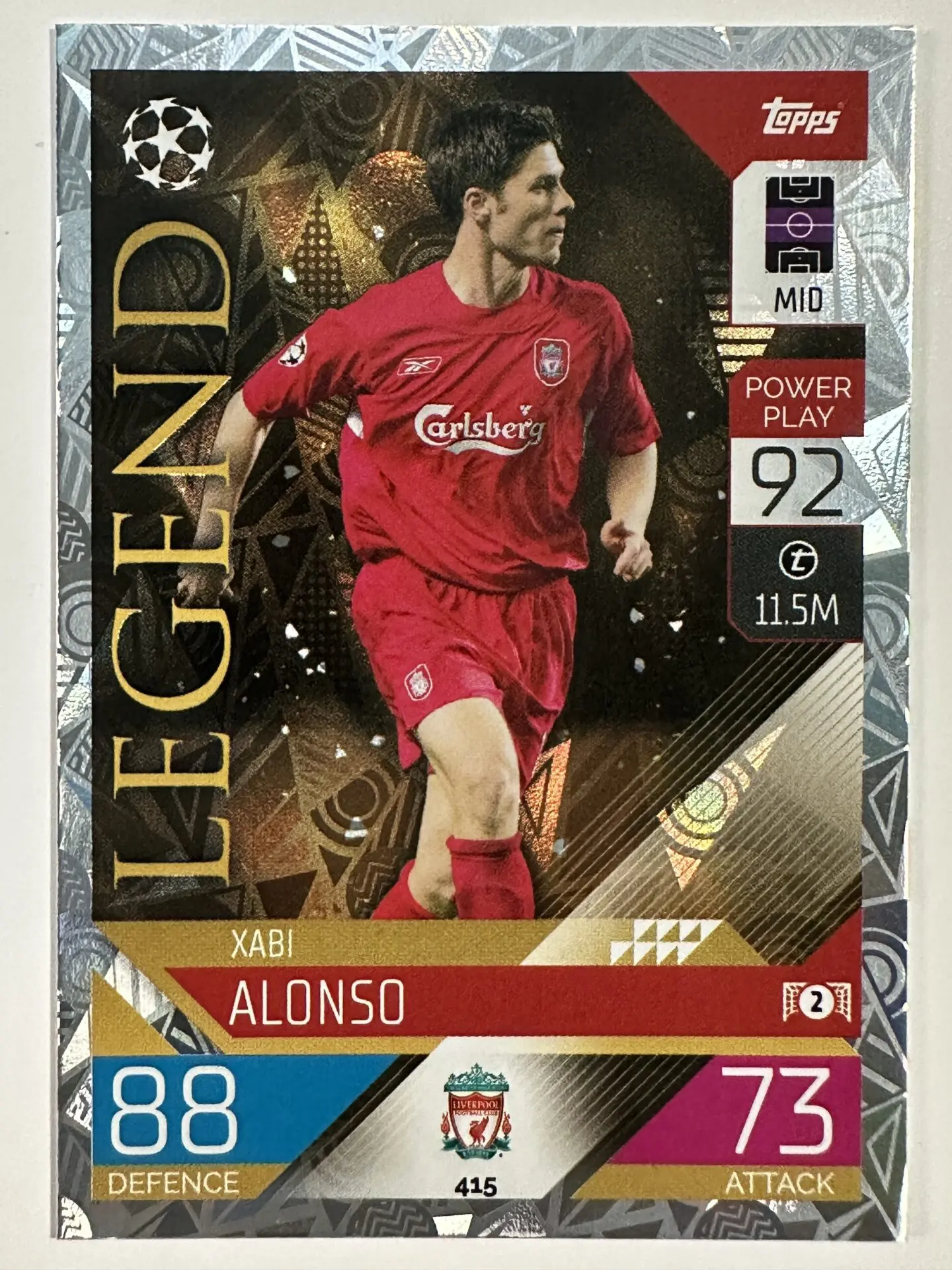 415 Xabi Alonso Legend (Liverpool) Topps Match Attax 2022/2023 Card
