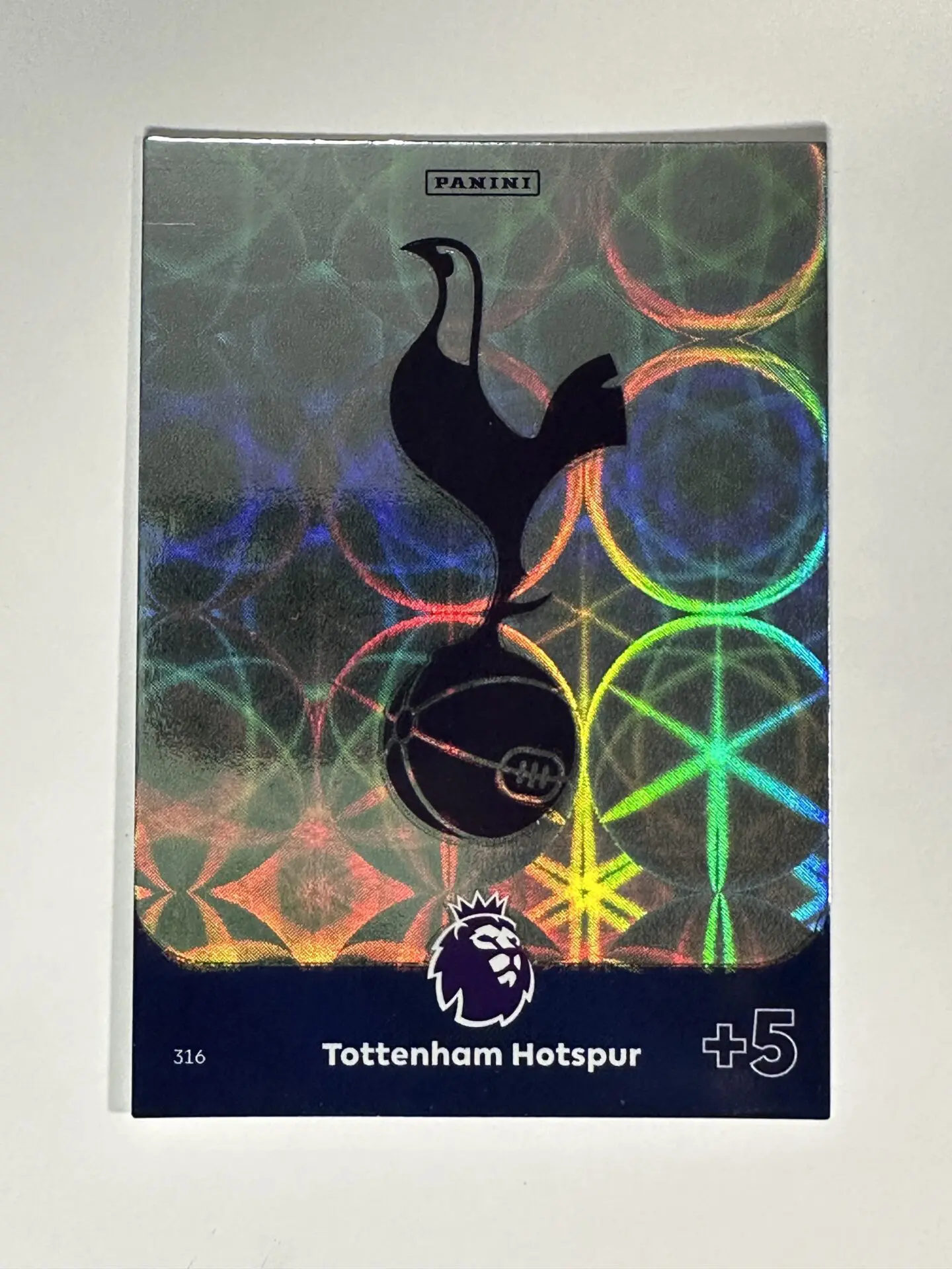 316 Club Crest Tottenham Hotspur Base Panini Premier League Adrenalyn XL  2024 Card - Solve Collectibles