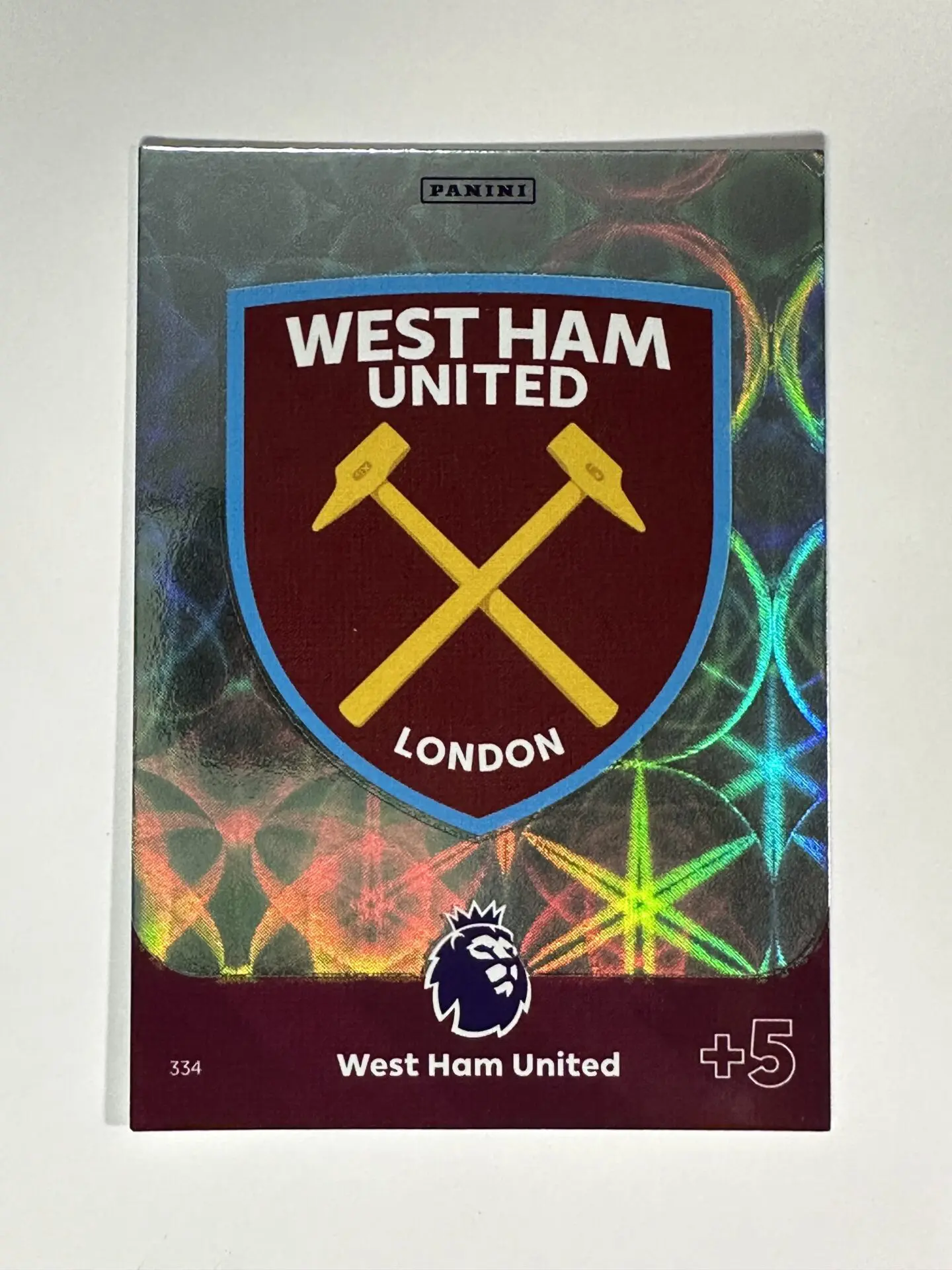 334 Club Crest West Ham Base Panini Premier League Adrenalyn XL 2024 Card -  Solve Collectibles